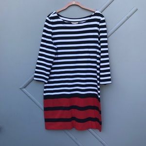 Banana Republic Large Stripped Stretch Dress
